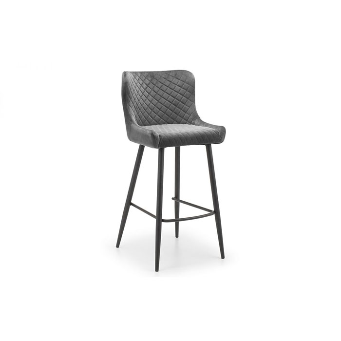 Luxe Bar Stool In Grey